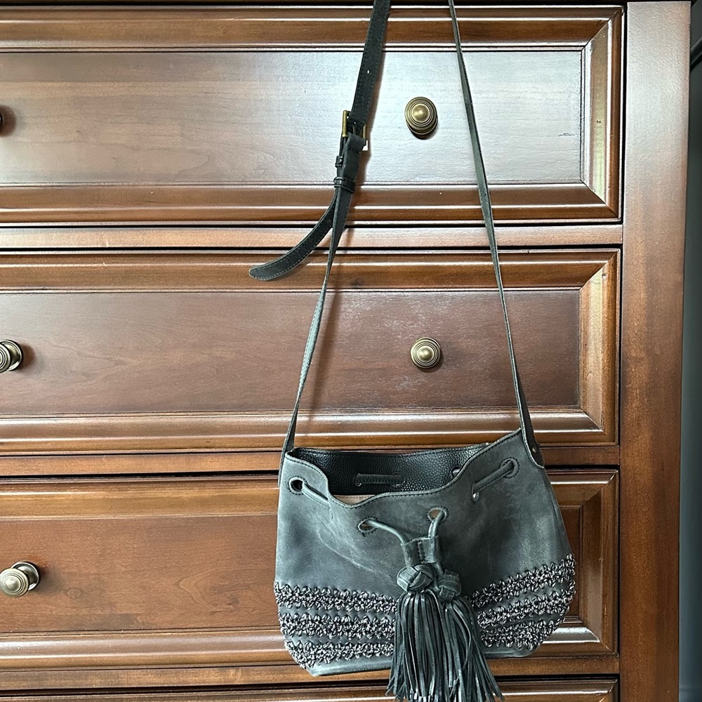 The Sak Gray Crossbody Bag with Timeless Design